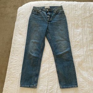 Madewell The 90's Cheeky Jean Organic Cotton Straight Leg Denim Medium Blue 27
